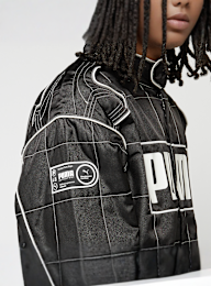 PUMA, Archive Seasonal Relaxed Racer Jacket, black, Image 4 of 7