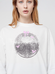 Felicious, Boyfriend Tee Disco, white, Image 3 of 4