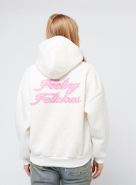 Felicious, Rhinestones Hoodie, white, Image 1 of 5