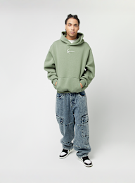 Karl Kani, Small Signature Essential Oversized Hoodie, green, Image 4 of 4