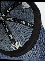 New Era, Female 9Twenty Acid Denim New York Yankees, blue, Image 3 of 4