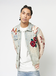 Smoke Rise, Varsity Denim Jacket, blue, Image 1 of 7