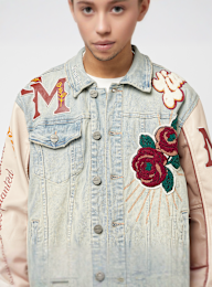 Smoke Rise, Varsity Denim Jacket, blue, Image 3 of 7