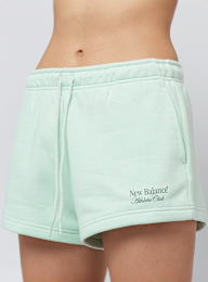 New Balance, Linear Fleece Short, green, Image 3 of 5