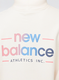 New Balance, Multi Color Logo Hoodie, beige, Image 4 of 5
