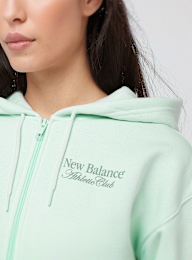 New Balance, Waist Length Full Zip Hoodie, groen, Afbeelding 3 van 4