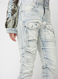 Smoke Rise, High Rise Stacked Side Pinching, blue, Image 3 of 8