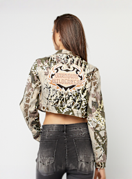 Smoke Rise, Denim Worker Jacket, zielony, Obraz 2 z 5