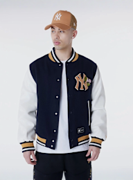 New Era, MLB Floral Varsity Jacket New York Yankees, blue, Image 1 of 7