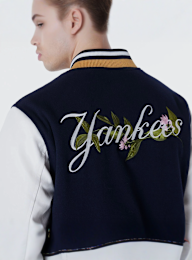 New Era, MLB Floral Varsity Jacket New York Yankees, blue, Image 5 of 7