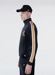 New Era, MLB Velour Track Top New York Yankees, zwart, Afbeelding 2 van 7