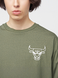 New Era, NBA League Essential Oversized Tee Chicago Bulls, green, Image 3 of 5