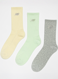 New Balance, 3 PACK - Solid Midcalf Embroidery Logo Socks, multi-colour, Image 1 of 2