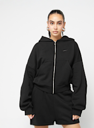SNIPES, Small Logo Essential Oversized Zip Hoodie, zwart, Afbeelding 1 van 4