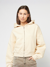 SNIPES, Small Logo Essential Oversized Zip Hoodie, beige, Image 1 of 4