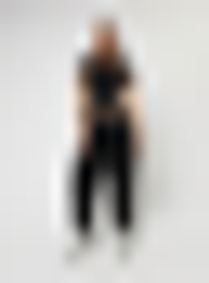 SNIPES, Small Logo Essential Oversized Sweat Pants, black, Image 5 of 5