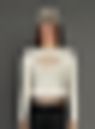 SNIPES, S Cube Cut Out Longsleeve, beige, Image 1 of 5