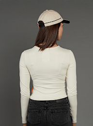 SNIPES, S Cube Cut Out Longsleeve, beige, Image 2 of 5