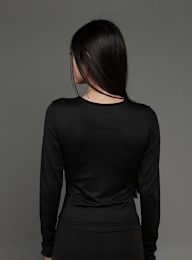 SNIPES, S Cube Cut Out Longsleeve, black, Image 2 of 5