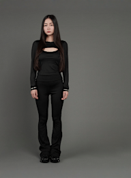 SNIPES, S Cube Cut Out Longsleeve, black, Image 5 of 5