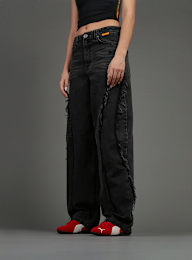 SNIPES, S Cube Inside Out Baggy Denim, szary, Obraz 1 z 7