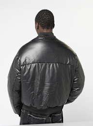 FAVELA, Vegan Leather Basic Bomber, black, Image 2 of 5