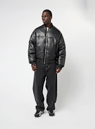 FAVELA, Vegan Leather Basic Bomber, zwart, Afbeelding 5 van 5