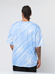 New Balance, Geometric Poly Tee, blue, Image 2 of 4
