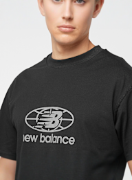New Balance, Reflective Globe Graphic Tee, black, Image 3 of 5