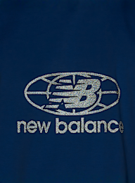 New Balance, Reflective Globe Graphic Tee, blue, Image 5 of 5