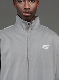 SNIPES, S Cube Two-Toned Track Jacket, szary, Obraz 5 z 8