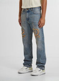2Y STUDIOS, Durga Logo Straight Jeans, blue, Image 1 of 7