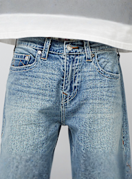 True Religion, Bobby Relaxed Baggy Jeans, blue, Image 3 of 5