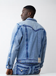 True Religion, Rope Stitch Jimmy Jacket, blue, Image 2 of 5