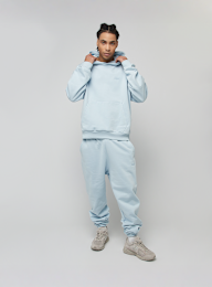 SNIPES, Small Logo Essential Oversized Sweat Pants, blue, Image 4 of 4