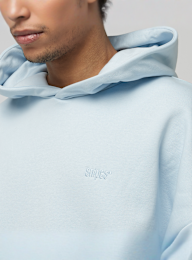 SNIPES, Small Logo Essential Oversized Hoodie, blue, Image 3 of 4