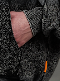 SNIPES, S Emblem Inside Out Oversized Zip Hoodie, black, Image 4 of 7