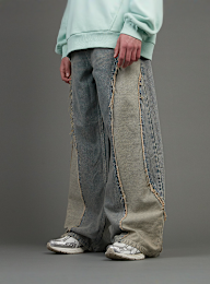 SNIPES, S Cube Inside Out Baggy Denim, blue, Image 1 of 7