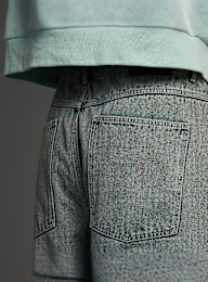 SNIPES, S Cube Inside Out Baggy Denim, blue, Image 6 of 7