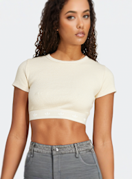 adidas Originals, Rib Top, beige, Image 3 of 5