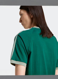 adidas Originals, 3-Stripes Tee, green, Image 4 of 5