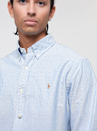 Polo Ralph Lauren, Long Sleeve Sport Shirt, niebieski, Obraz 3 z 4