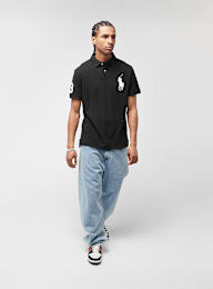 Polo Ralph Lauren, Short Sleeve Knit Polo Shirt, black, Image 5 of 5