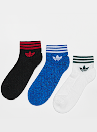 adidas Originals, adicolor Trefoil Ankle Sokken (3 Paar), multicolor, Afbeelding 1 van 2