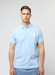 Polo Ralph Lauren, Shortsleeve Polo Shirt, blue, Image 1 of 5