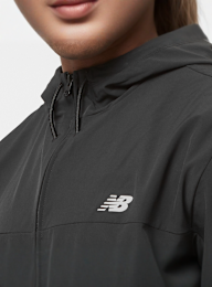 New Balance, Woven Hooded Jacket, black, Image 3 of 5