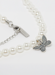fainz, 925 Butterfly Pearl Chain, silver, Image 2 of 4