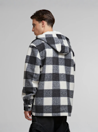 Urban Classics, Big Check Jacket With Hood, black, Image 2 of 3