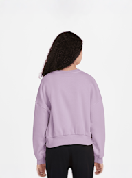 Nike, Sportswear Club Fleece Boxy Crew Low Brand Read, purple, Image 2 of 3