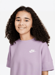 Nike, Sportswear Club Fleece Boxy Crew Low Brand Read, purple, Image 3 of 3
